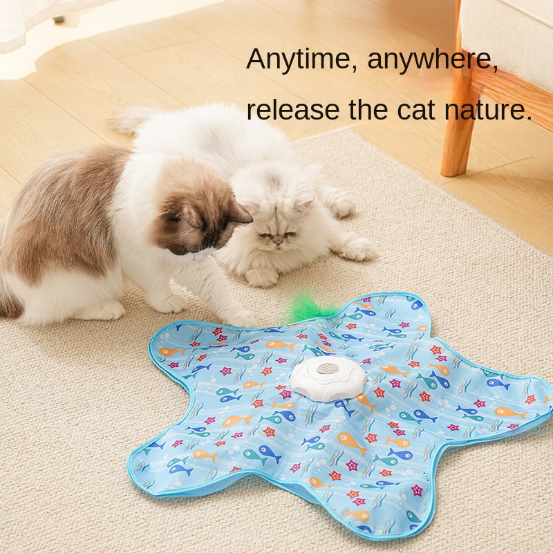 Cat Scratch-Resistant Hiding Toy Hunting Cover Self-Entertainment Cat Toy Rotating Game