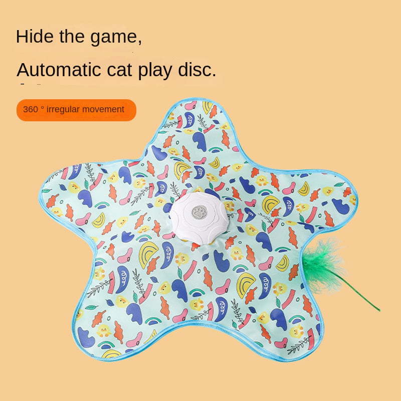 Cat Scratch-Resistant Hiding Toy Hunting Cover Self-Entertainment Cat Toy Rotating Game