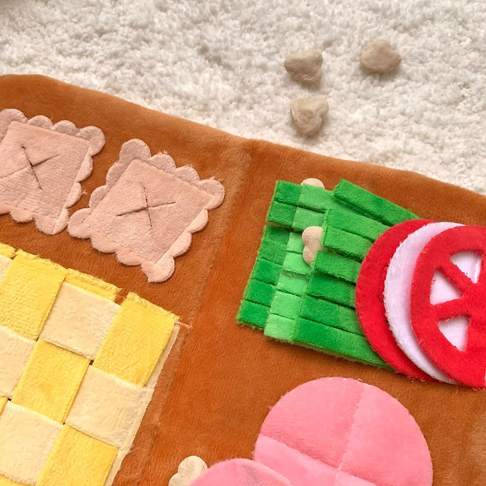 New Pet Dog Menu Cute Hide-and-Seek Scent Toy and Sound-Making Plush Hide-and-Seek Toy