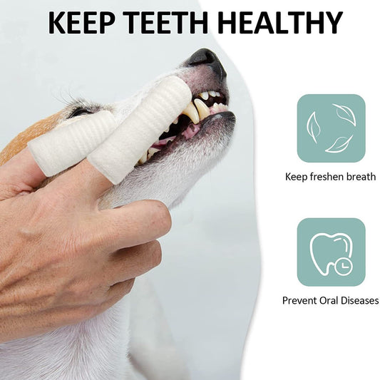 Pet Finger Toothbrush for Dogs and Cats Oral Care Tool Small Cat Finger Toothbrush Grooming Supplies