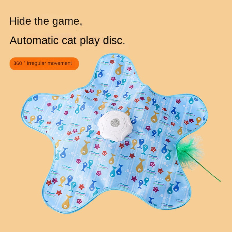 Cat Scratch-Resistant Hiding Toy Hunting Cover Self-Entertainment Cat Toy Rotating Game