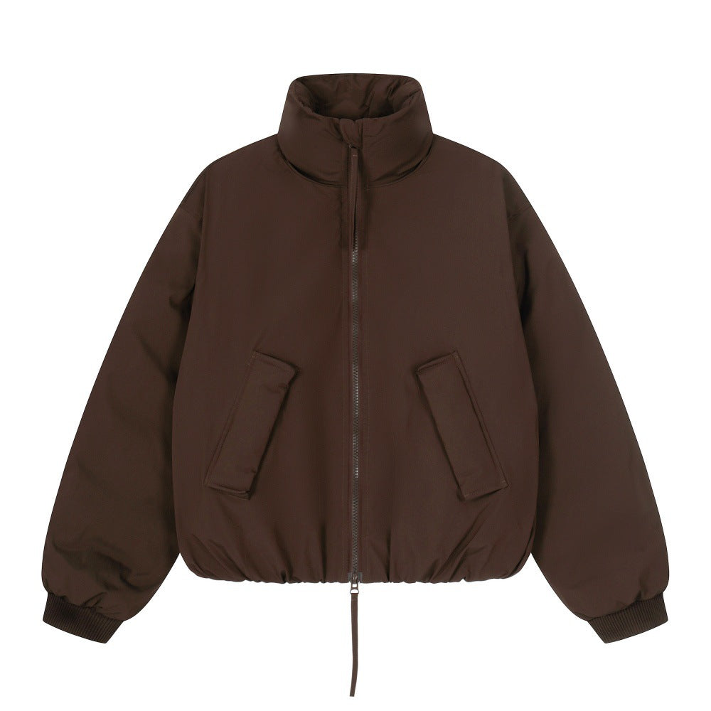 High collar cotton clothing