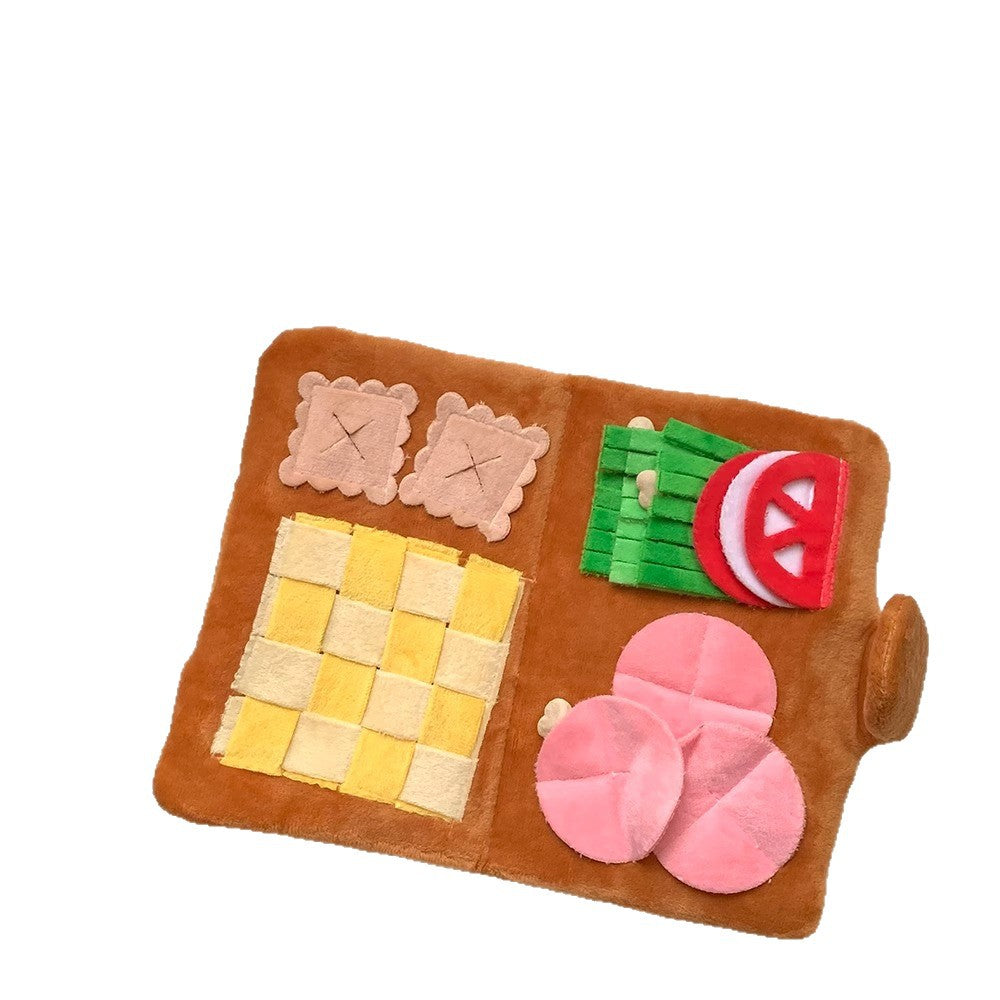 New Pet Dog Menu Cute Hide-and-Seek Scent Toy and Sound-Making Plush Hide-and-Seek Toy