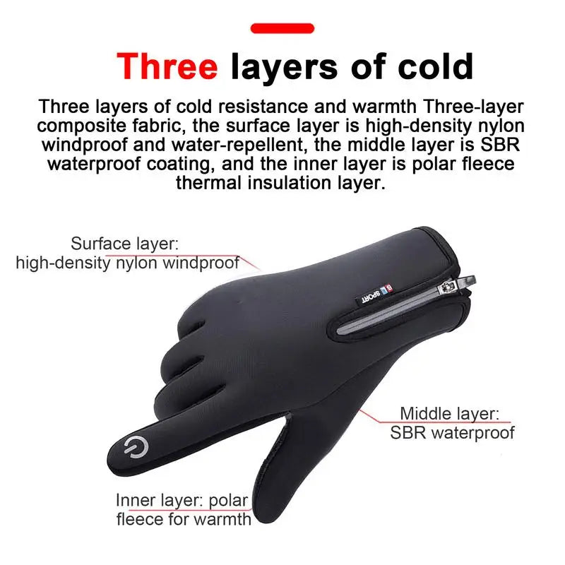 Heating gloves for outdoor cycling and skiing electric heating gloves with touch screen protection