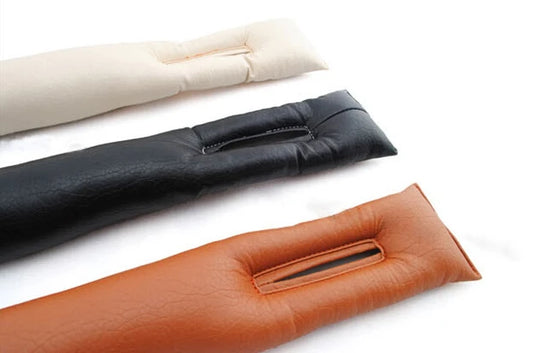 Car Seat Cushion Crevice Gap Stopper PU Leather Leakproof Protector car seat cover pad