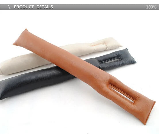 Car Seat Cushion Crevice Gap Stopper PU Leather Leakproof Protector car seat cover pad